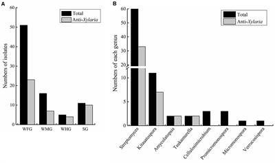 Polyene-Producing Streptomyces spp. From the Fungus-Growing Termite Macrotermes barneyi Exhibit High Inhibitory Activity Against the Antagonistic Fungus Xylaria